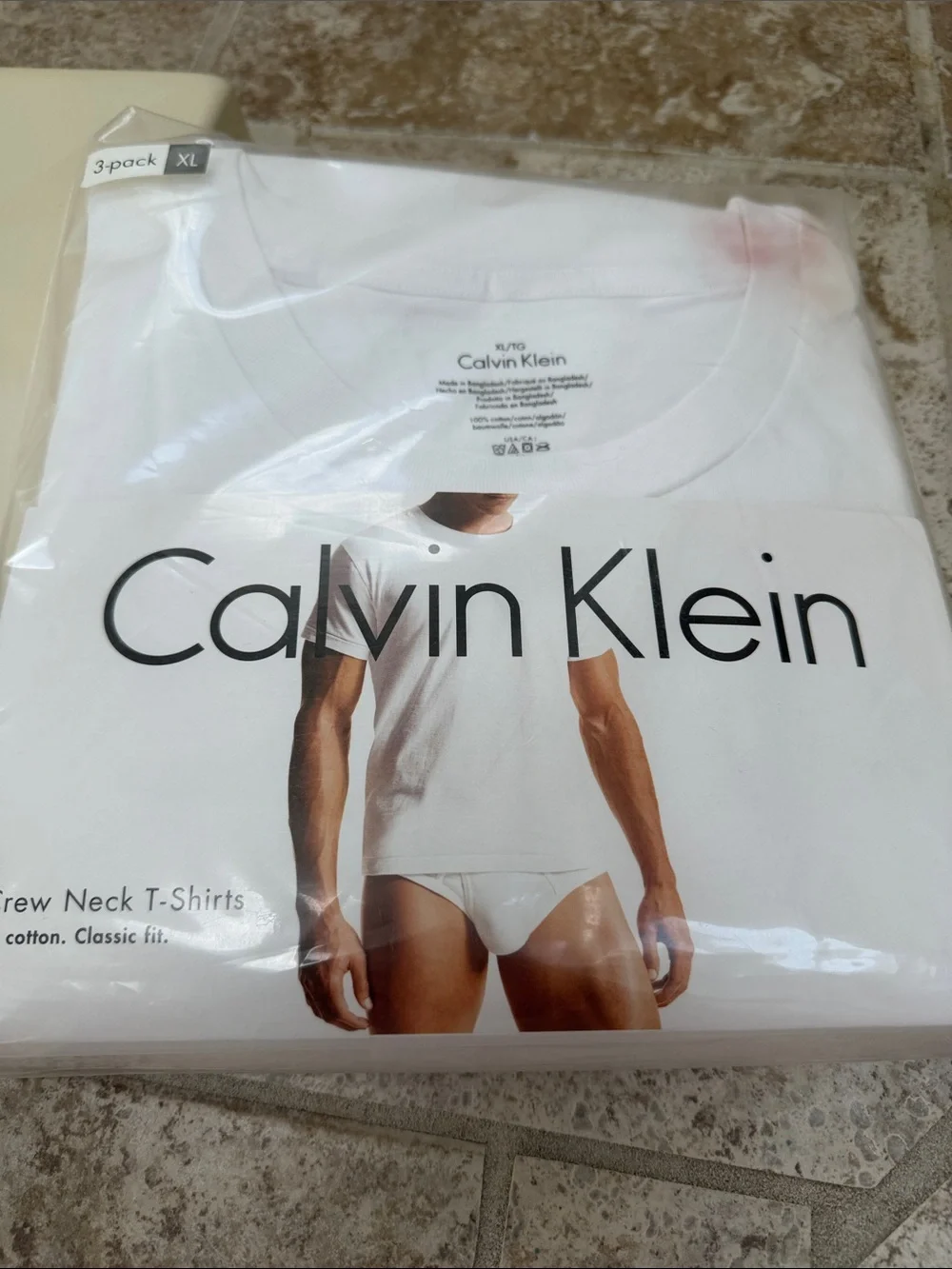 Calvin Klein White Crew Neck T-Shirts 3-Pack